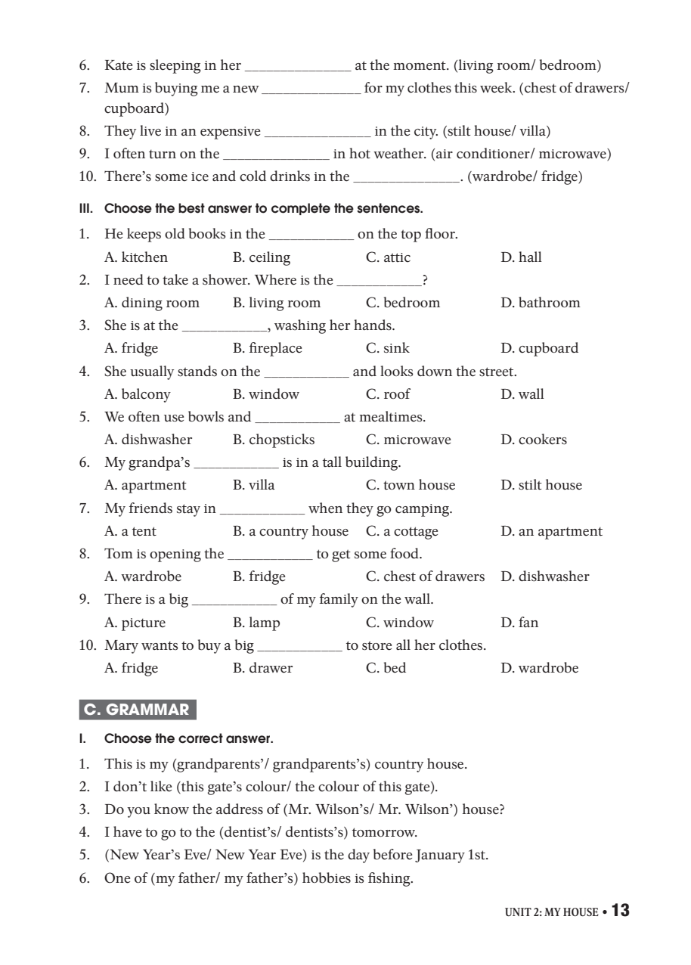 bài tập thực hành tiếng anh 6 (không đáp án) - dùng kèm sgk tiếng anh 6 global success (2022)