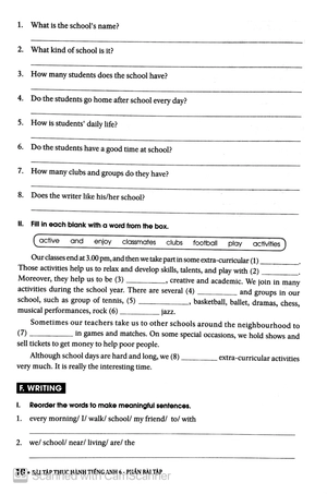 bài tập thực hành tiếng anh 6 theo chương trình mới của bộ giáo dục và đào tạo (không đáp án)