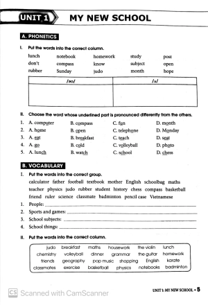 bài tập thực hành tiếng anh 6 theo chương trình mới của bộ giáo dục và đào tạo (không đáp án)
