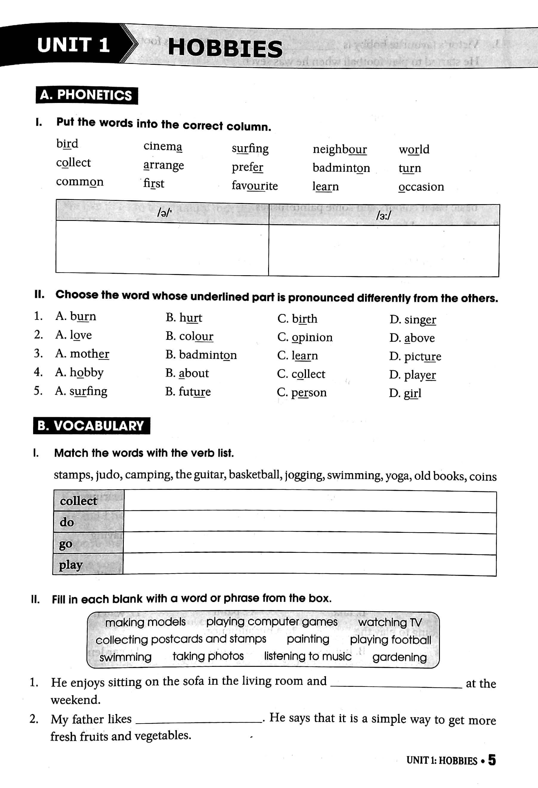 bài tập thực hành tiếng anh 7 (không đáp án) - dùng kèm sgk tiếng anh 7 global success (2022)