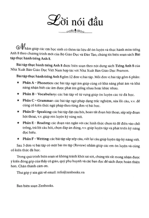 bài tập thực hành tiếng anh 8 theo chương trình mới của bộ giáo dục và đào tạo (có đáp án) - 2020