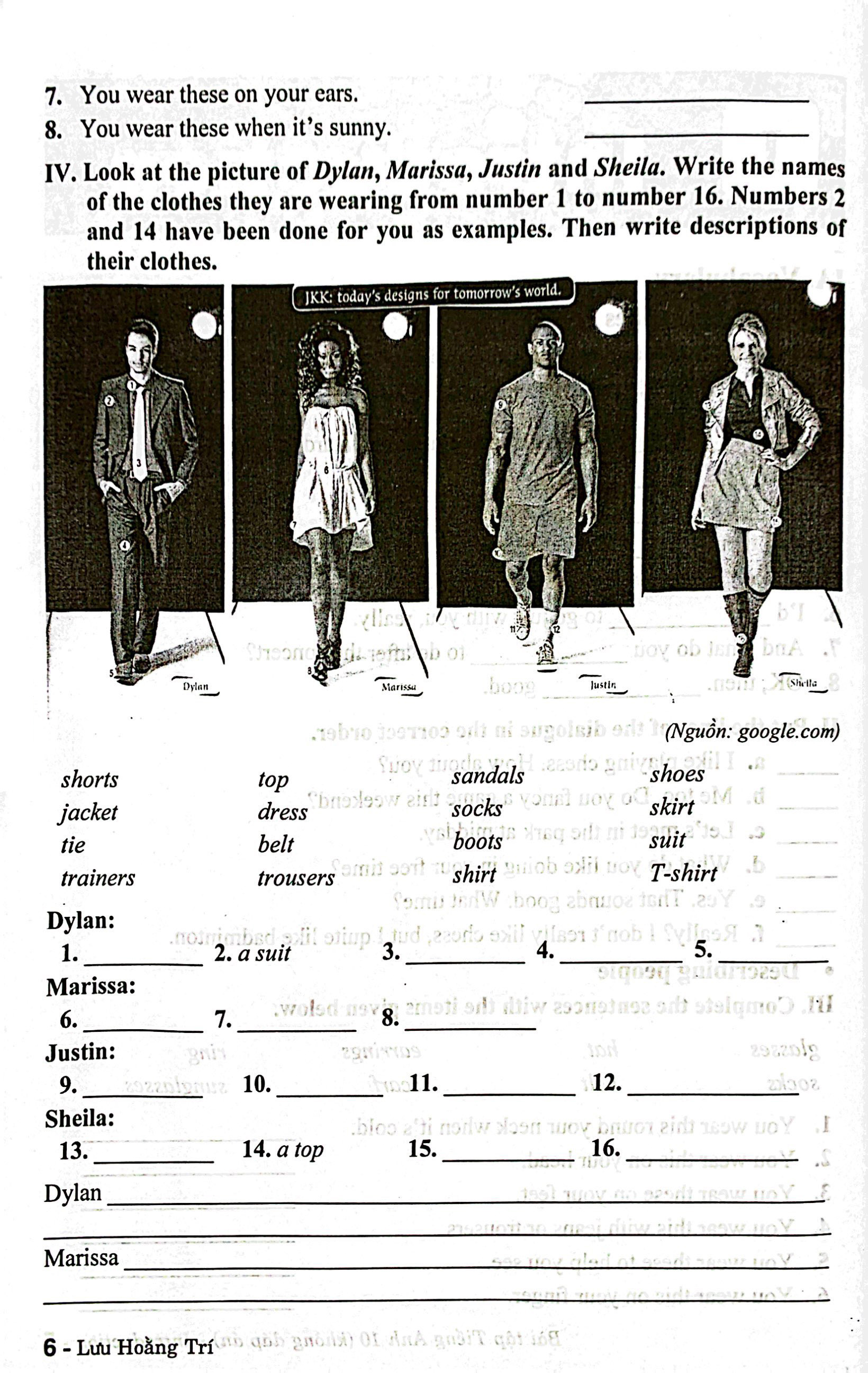 bài tập tiếng anh 10 - không đáp án (chân trời)