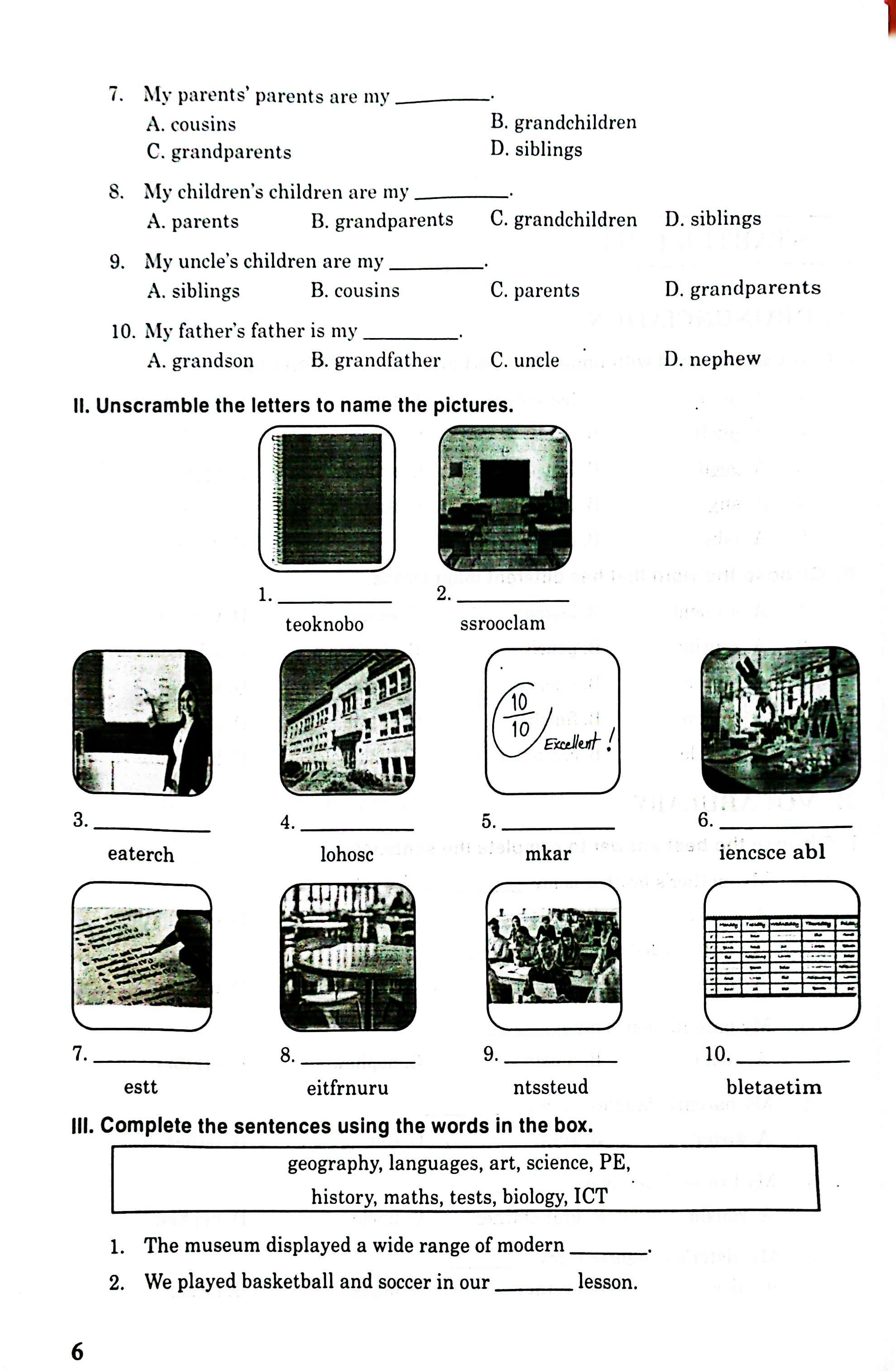 Bài Tập Tiếng Anh 7 (Friends Plus)