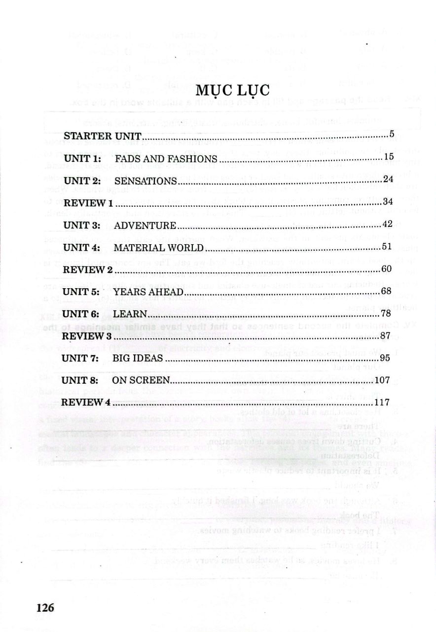 Bài Tập Tiếng Anh 8 (Friends Plus)