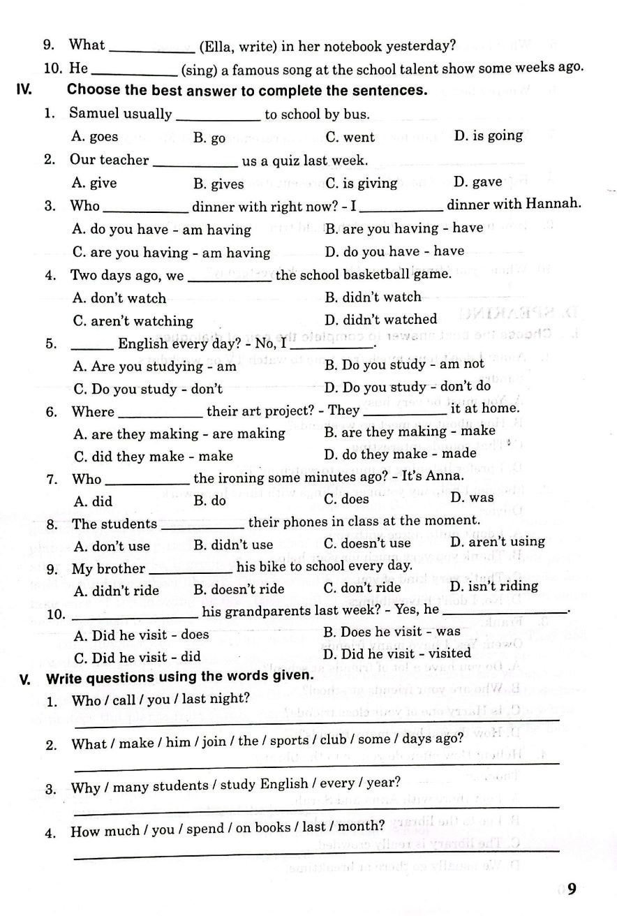 Bài Tập Tiếng Anh 8 (Friends Plus)