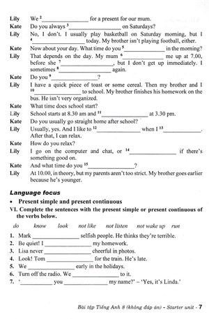 bài tập tiếng anh 8 - không đáp án (biên soạn theo chương trình giáo dục phổ thông mới)
