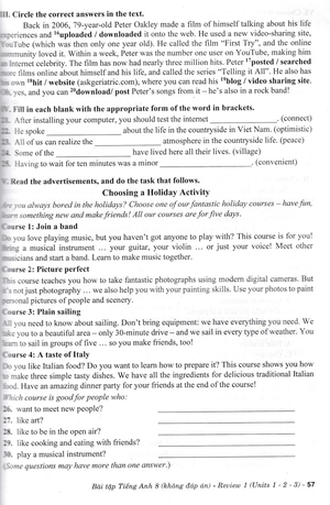 bài tập tiếng anh 8 - không đáp án (biên soạn theo chương trình sgk kết nối tri thức với cuộc sống)