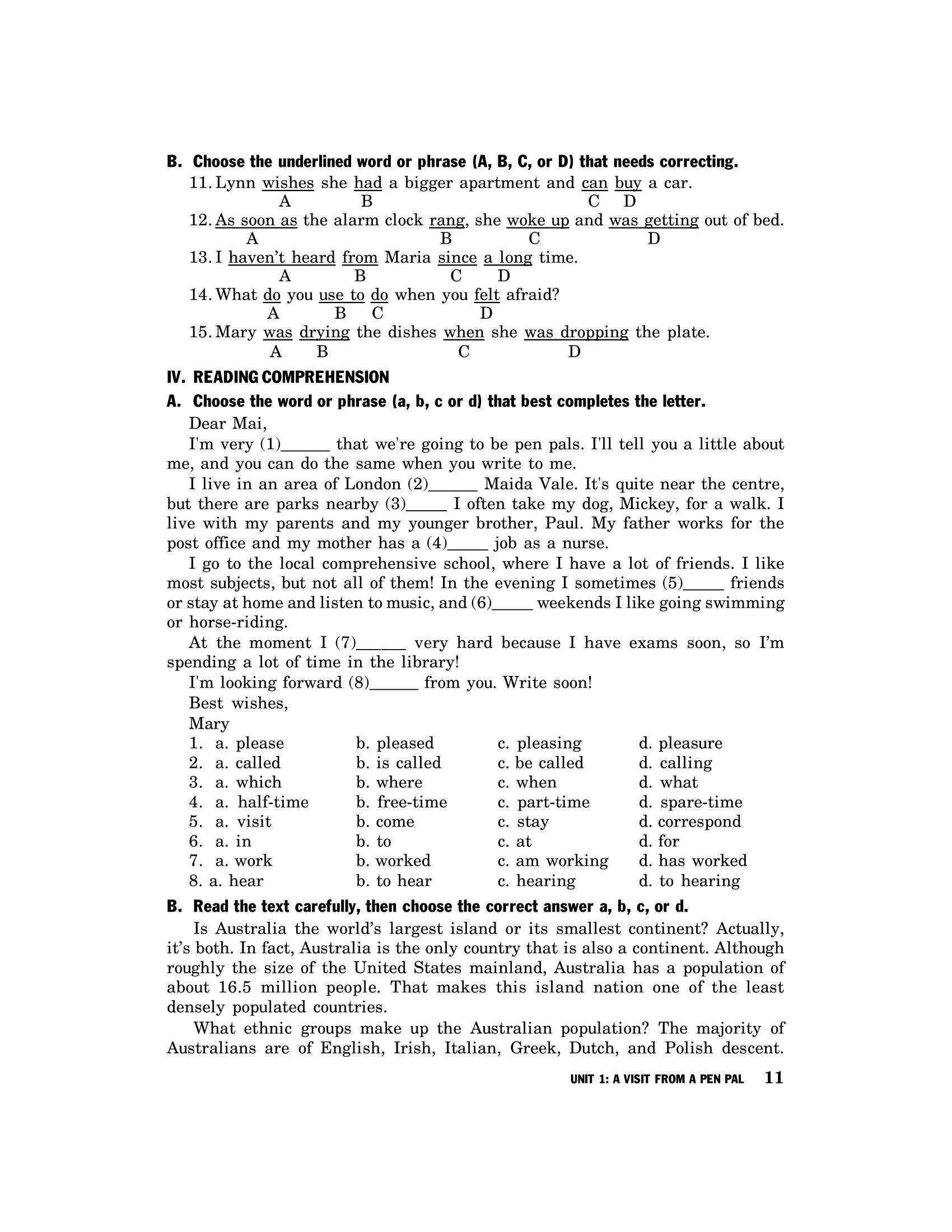 bài tập tiếng anh 9 - không đáp án (2020)
