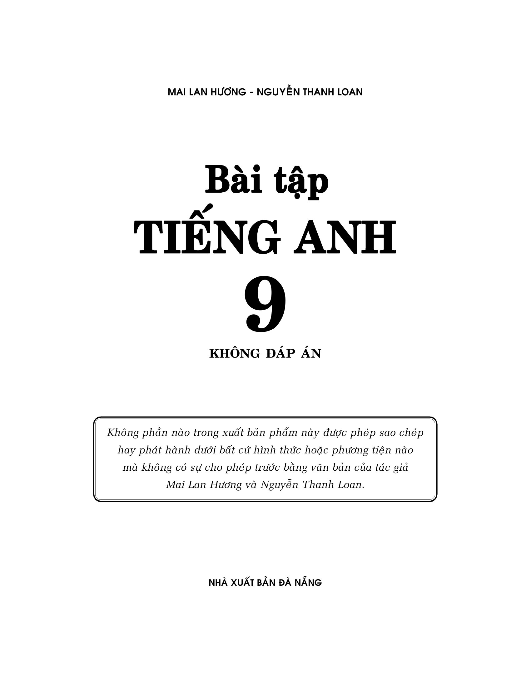 bài tập tiếng anh 9 - không đáp án (2020)