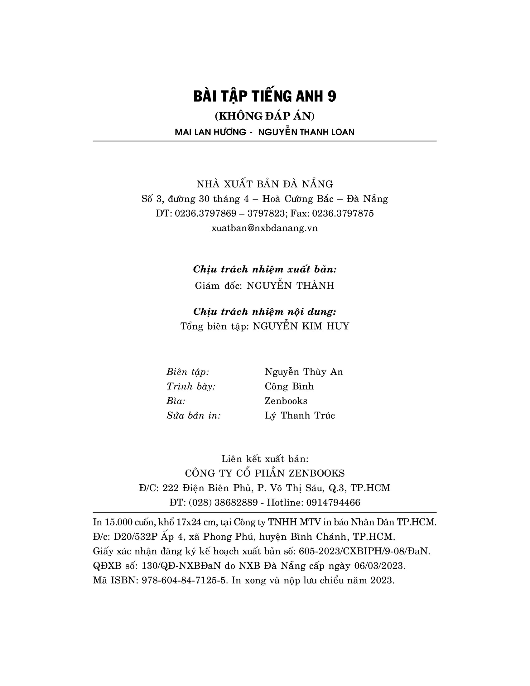 bài tập tiếng anh 9 - không đáp án (2020)