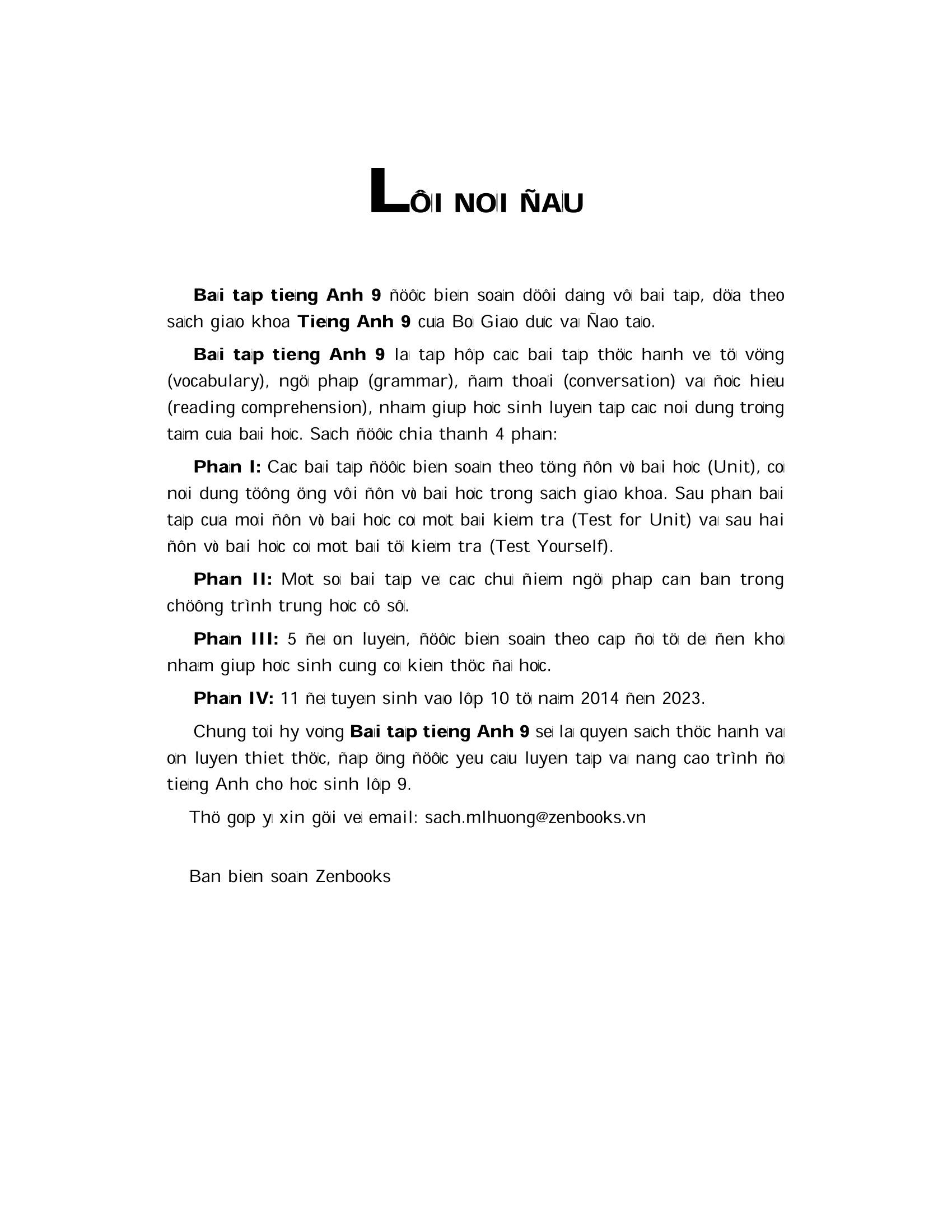 bài tập tiếng anh 9 - không đáp án (2020)