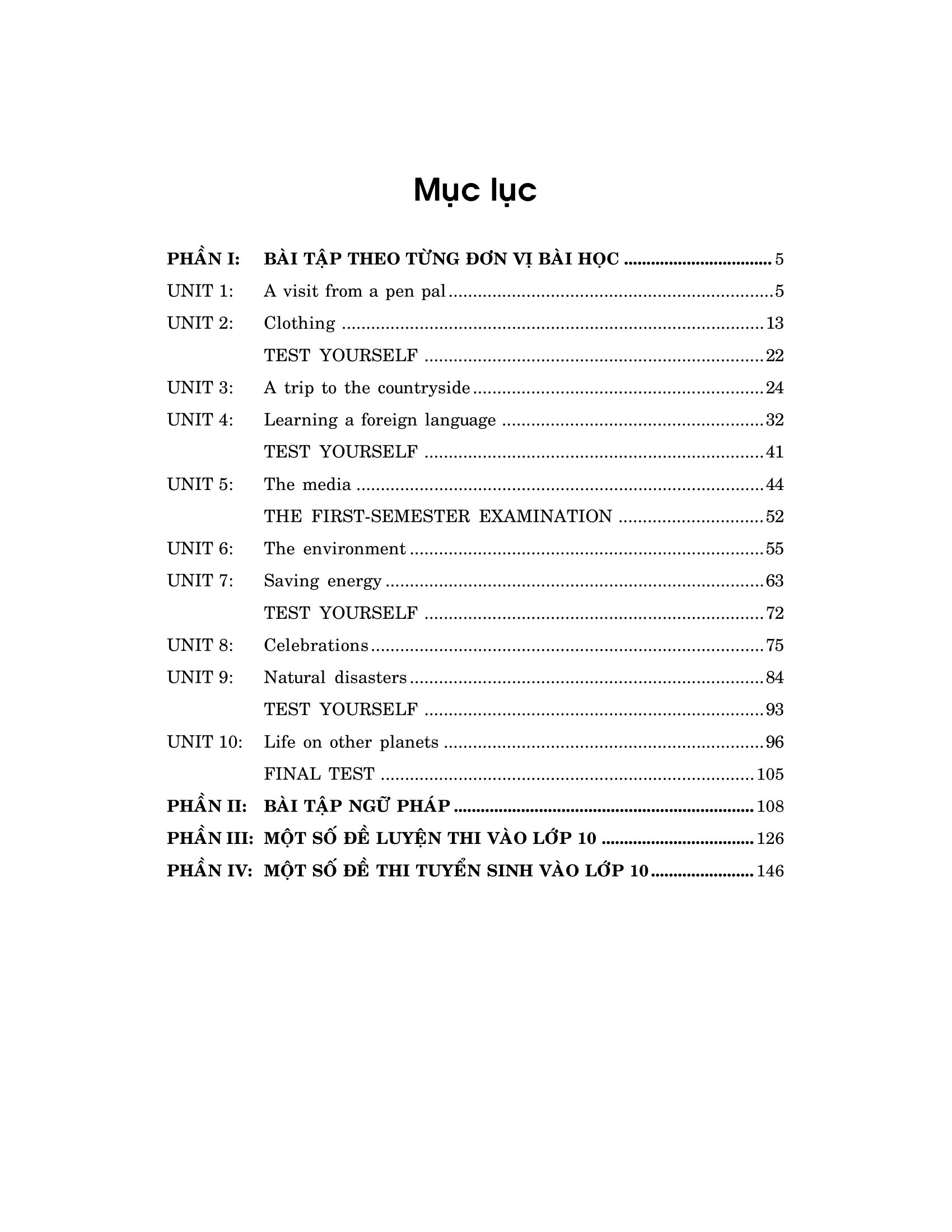 bài tập tiếng anh 9 - không đáp án (2020)