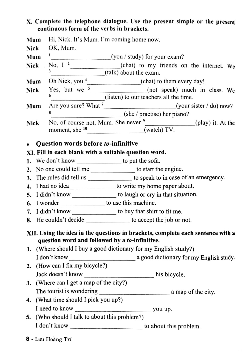 bài tập tiếng anh 9 (không đáp án) (biên soạn theo chương trình gdpt mới - dùng kèm sgk chân trời sáng tạo)