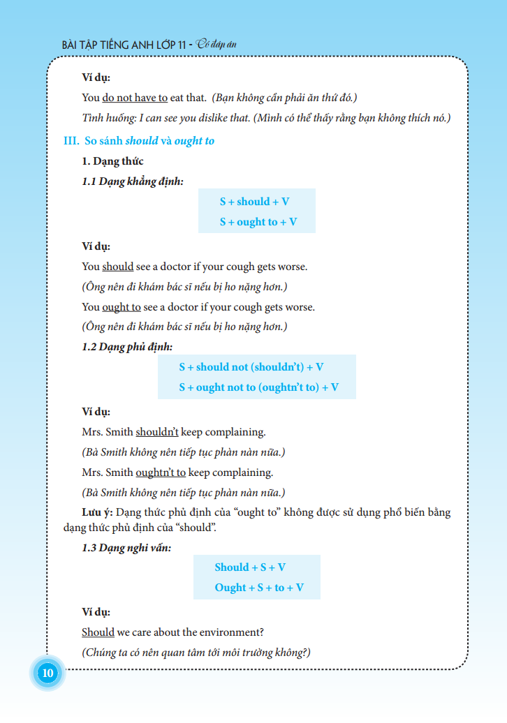 bài tập tiếng anh lớp 11 - có đáp án