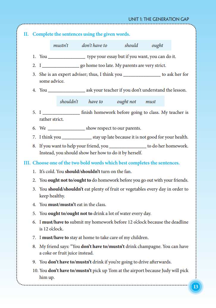 bài tập tiếng anh lớp 11 - có đáp án