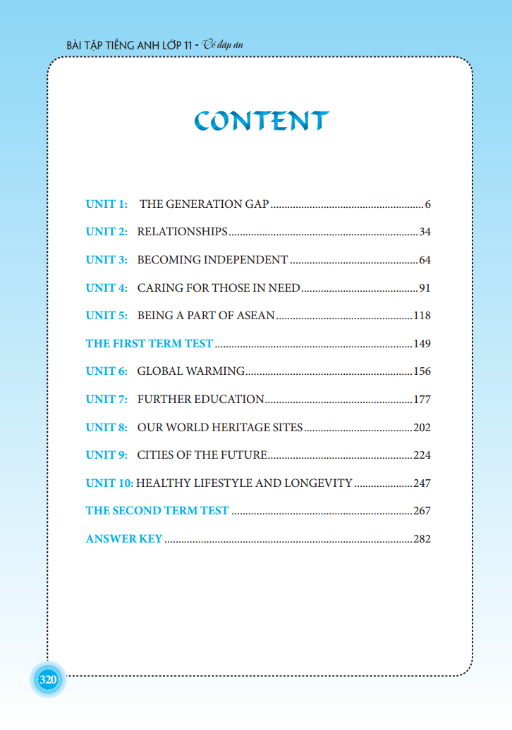 bài tập tiếng anh lớp 11 - có đáp án