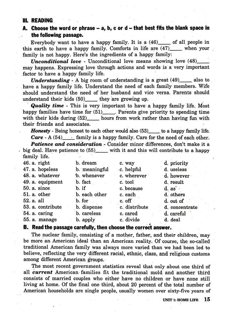 bài tập tiếng anh lớp 12 - không đáp án