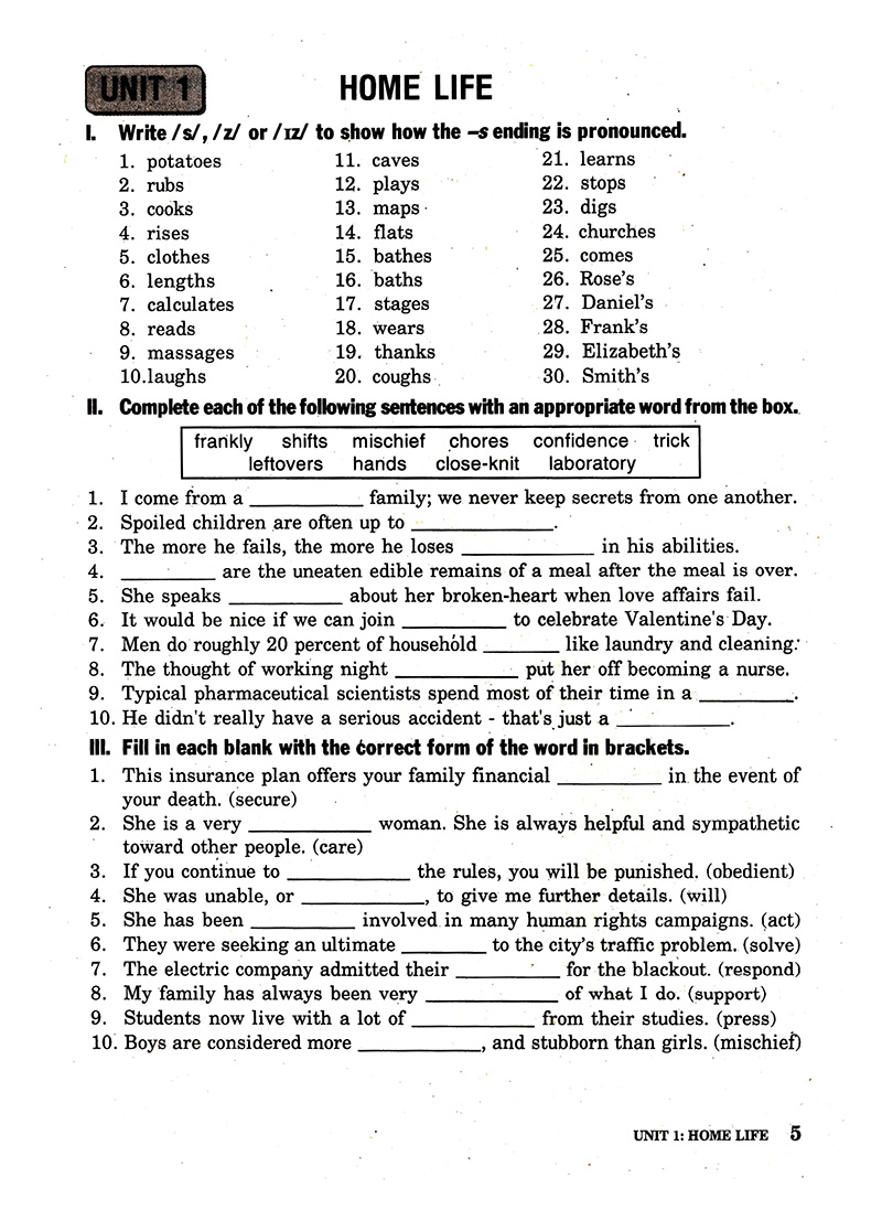 bài tập tiếng anh lớp 12 - không đáp án