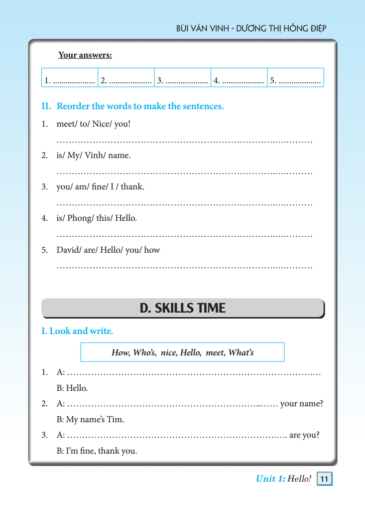 bài tập tiếng anh lớp 3 - có đáp án (tái bản 2021)