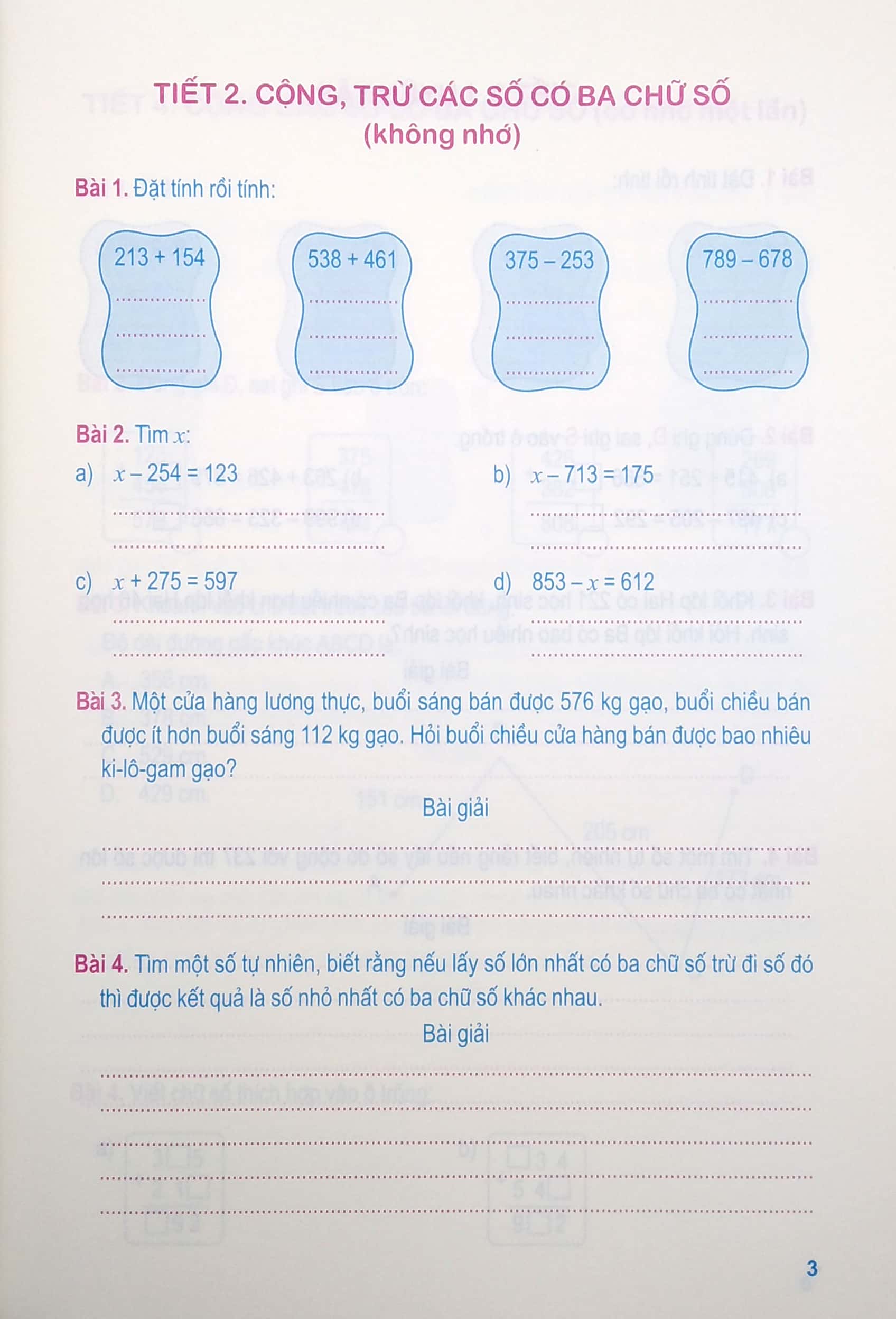 bài tập toán nâng cao lớp 3 - mở rộng kiến thức sách giáo khoa
