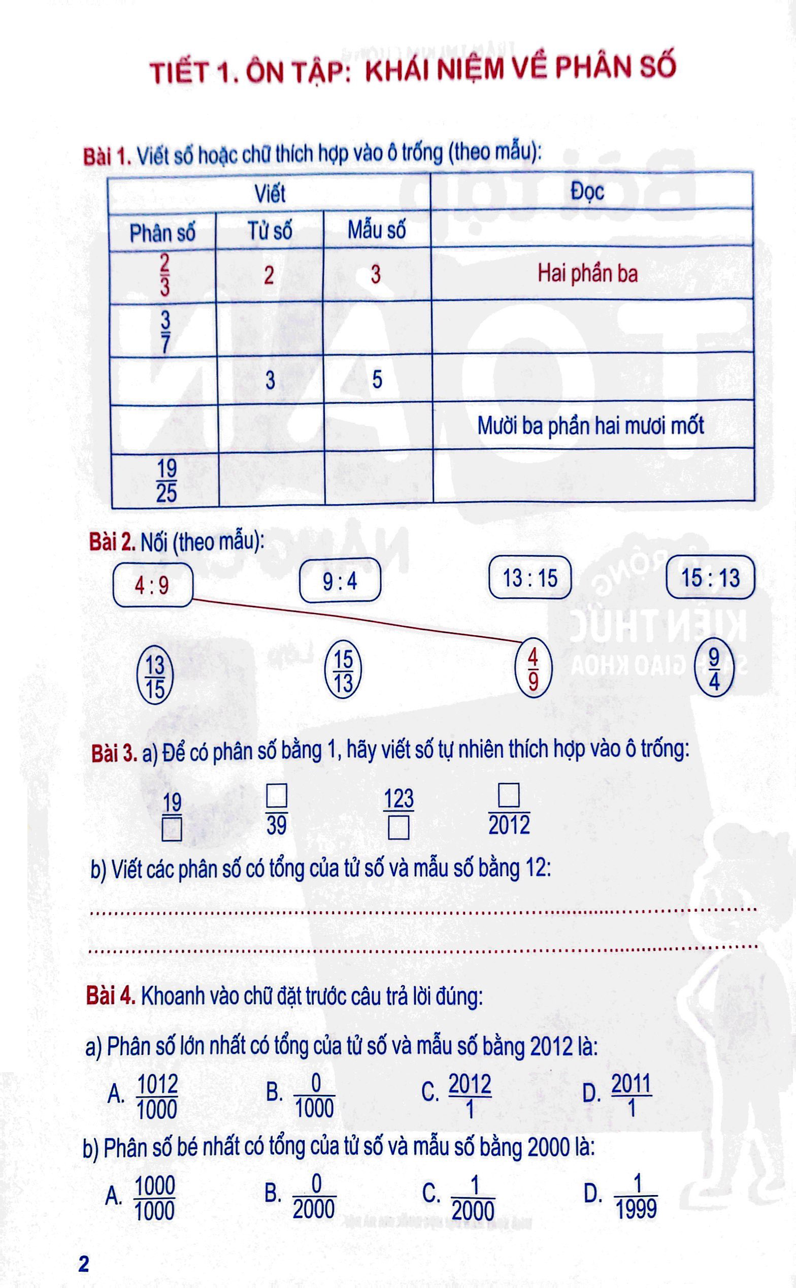 bài tập toán nâng cao lớp 5