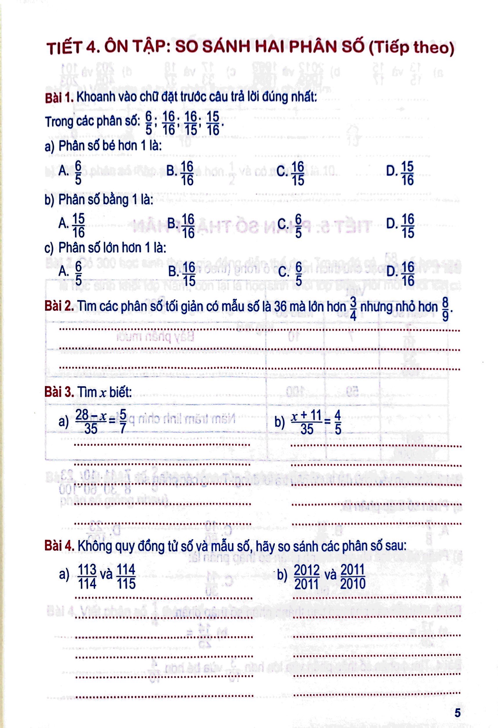 bài tập toán nâng cao lớp 5