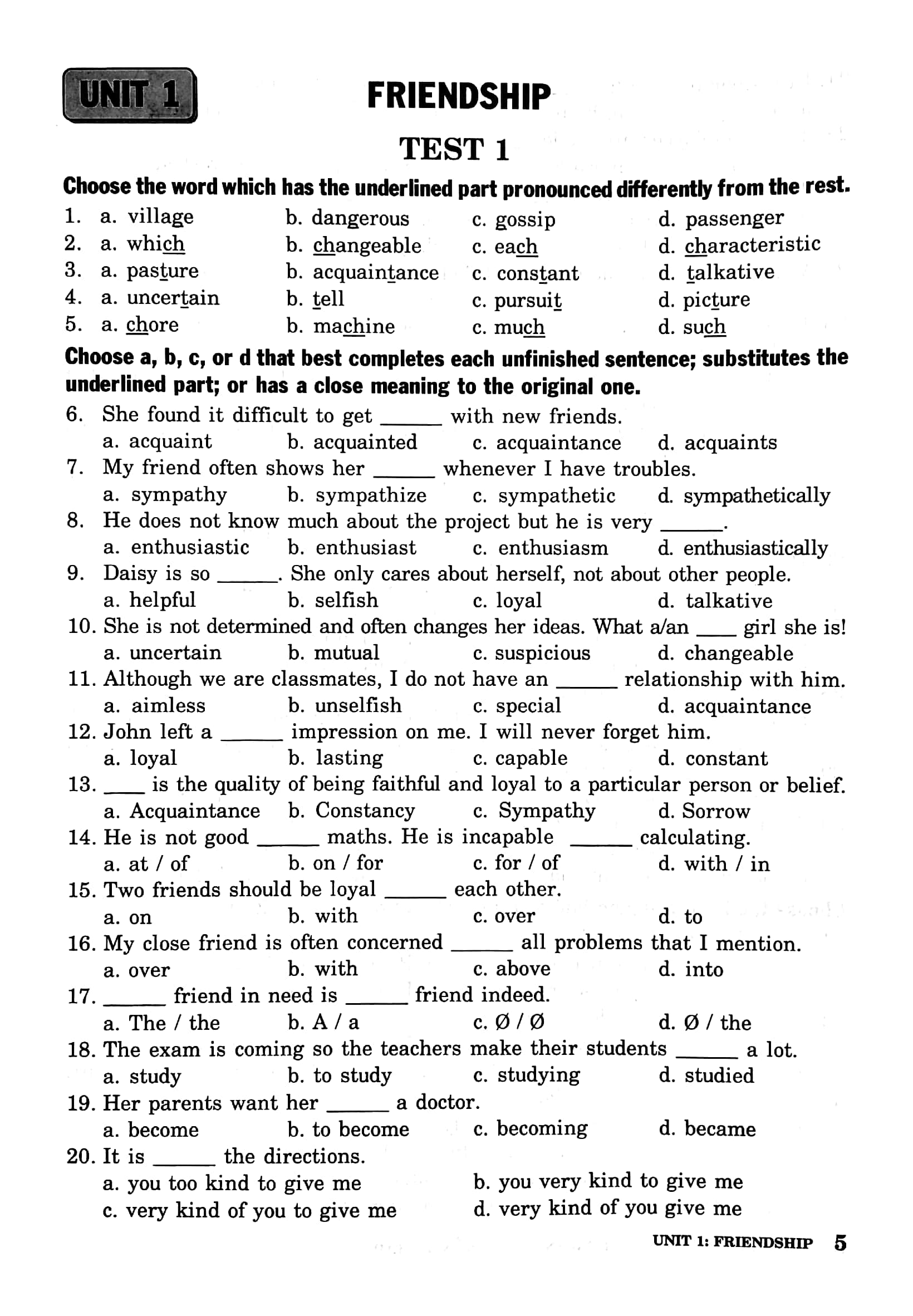 bài tập trắc nghiệm tiếng anh 11 (có đáp án)