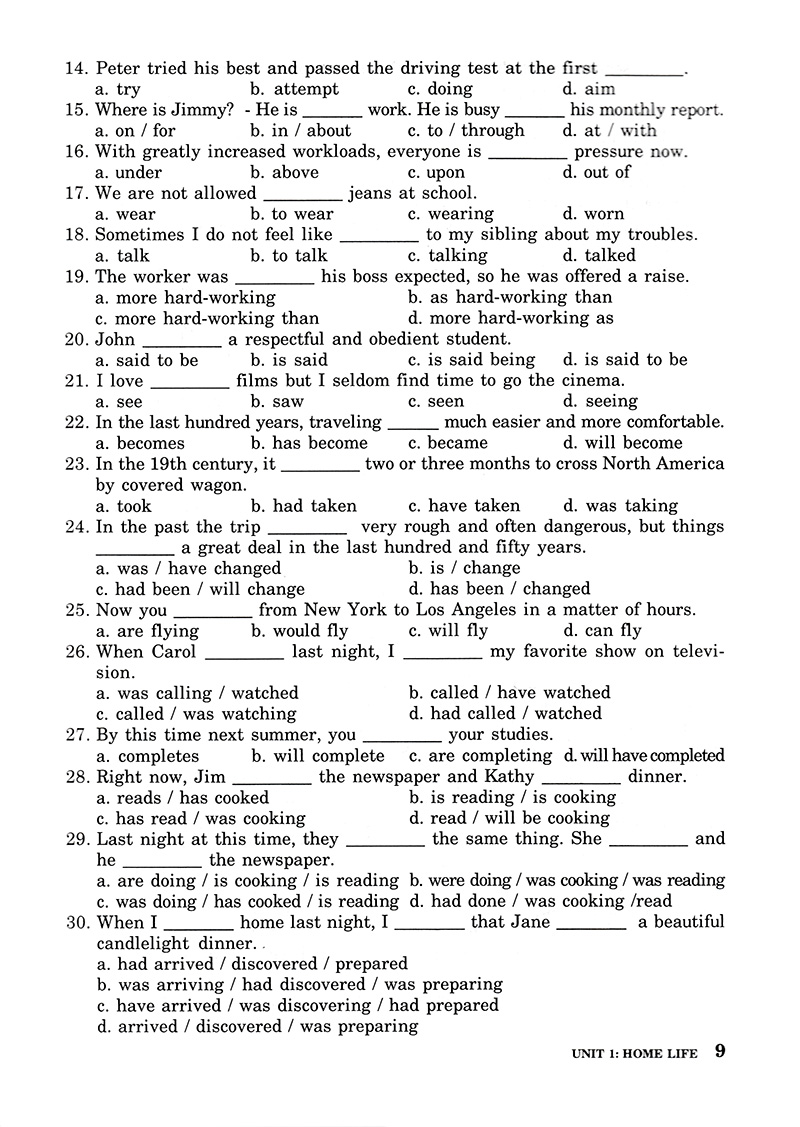 bài tập trắc nghiệm tiếng anh 12 (không đáp án) (tái bản 2018)