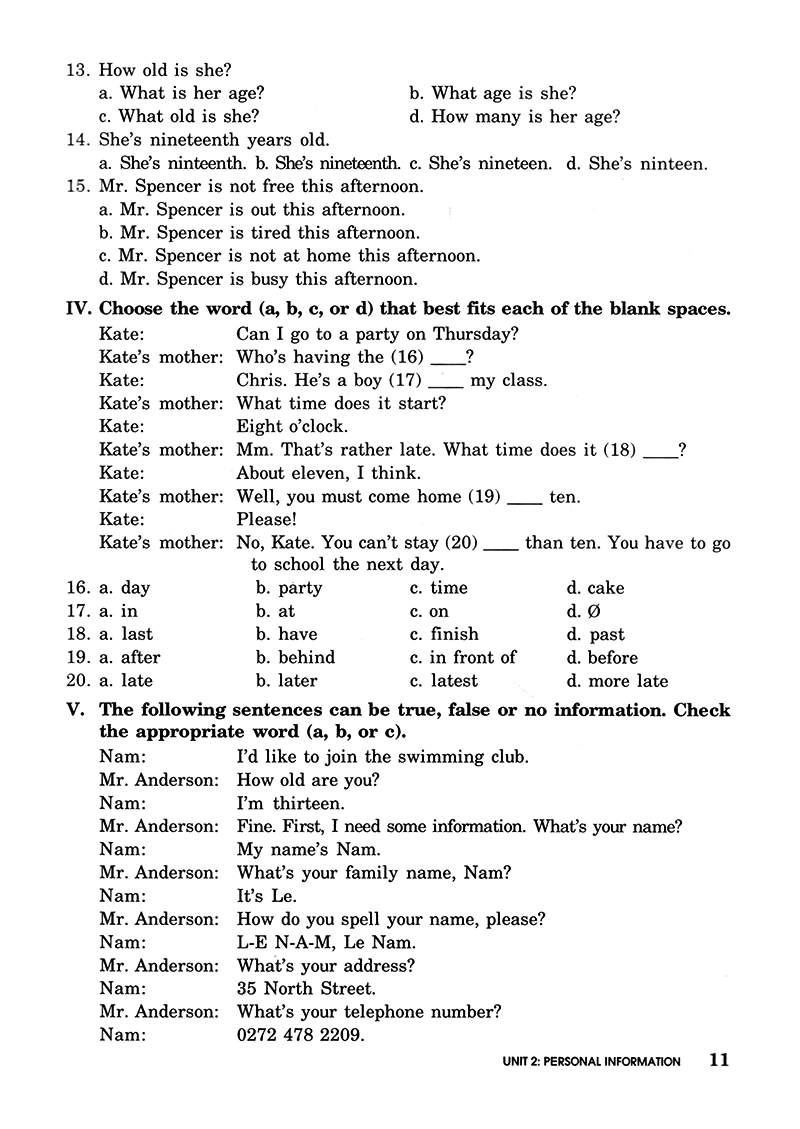 bài tập trắc nghiệm tiếng anh 7 (không đáp án) (tái bản 2018)