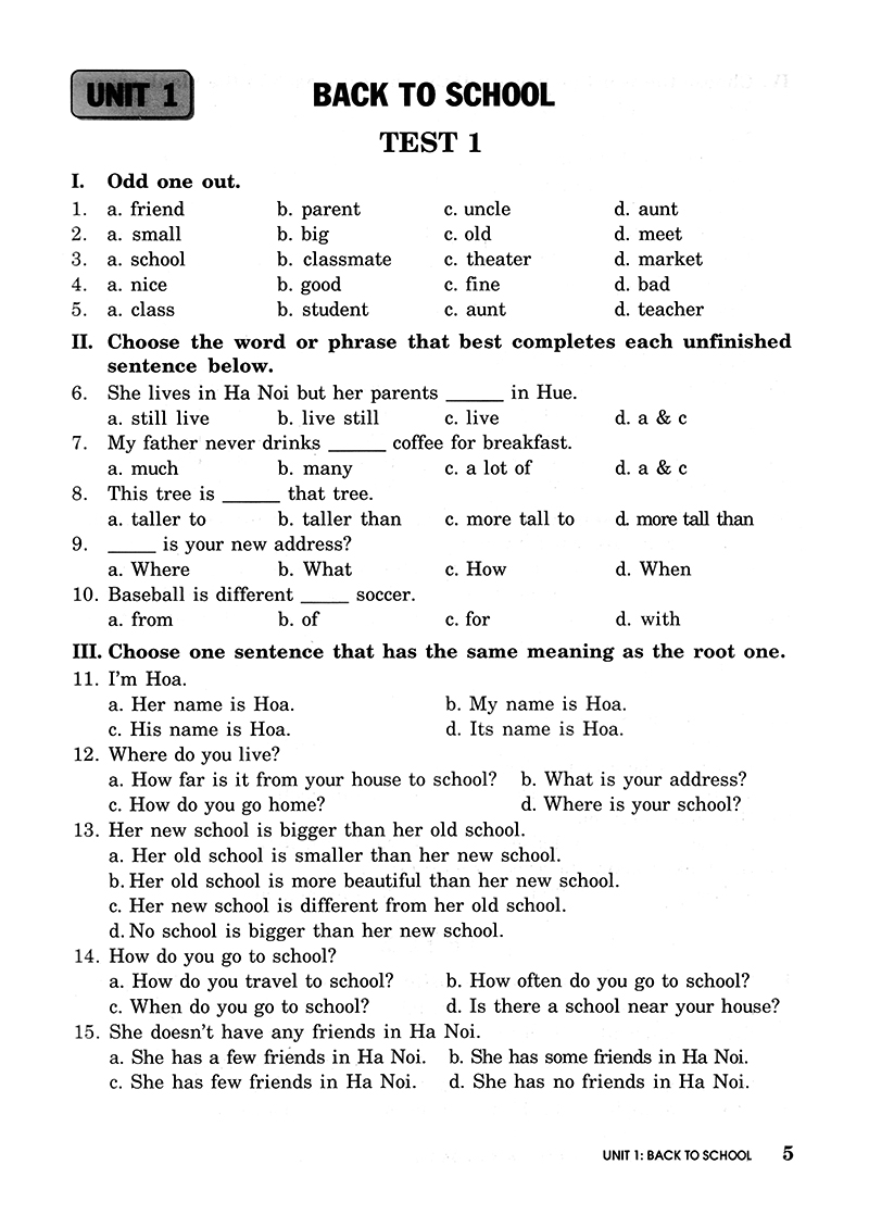 bài tập trắc nghiệm tiếng anh 7 (không đáp án) (tái bản 2018)