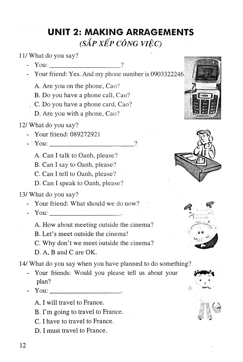 bài tập trắc nghiệm tiếng anh 8