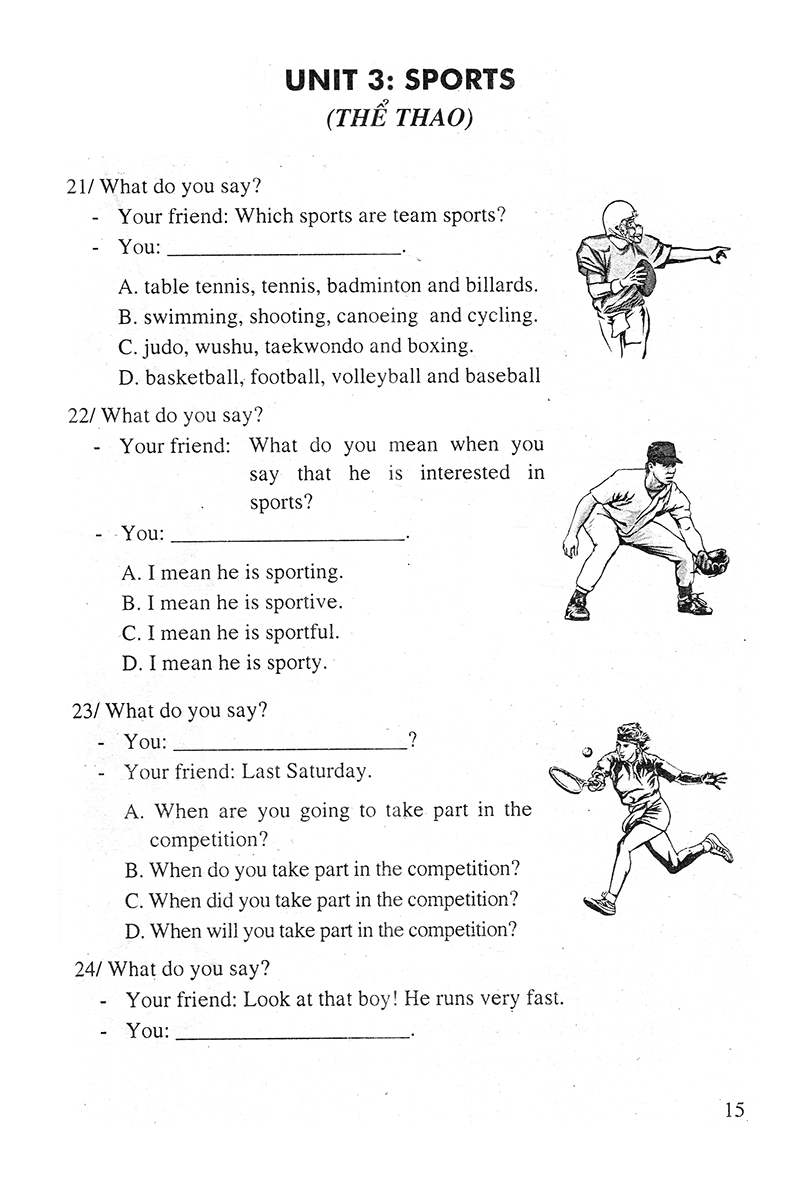 bài tập trắc nghiệm tiếng anh 8