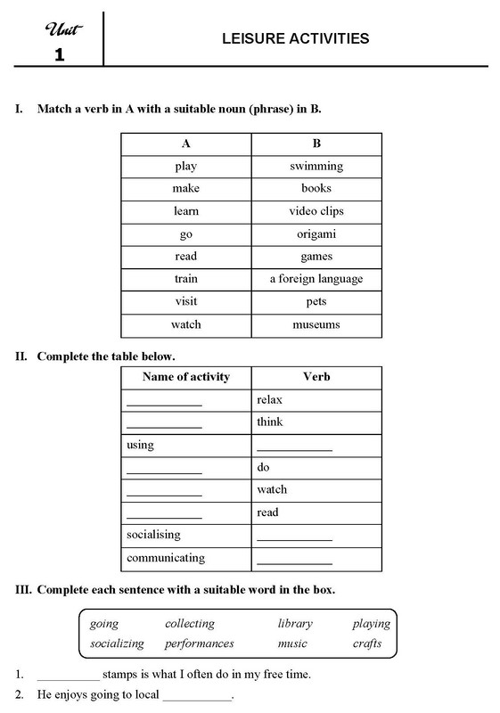 bài tập trắc nghiệm tiếng anh 8 theo chương trình thí điểm ( không đáp án)