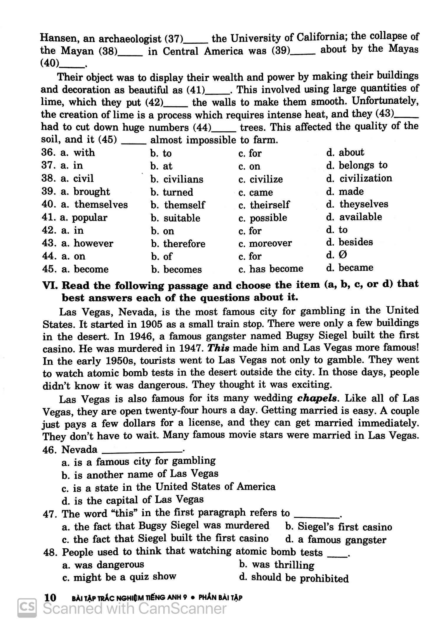 bài tập trắc nghiệm tiếng anh 9 (có đáp án) (tái bản 2018)