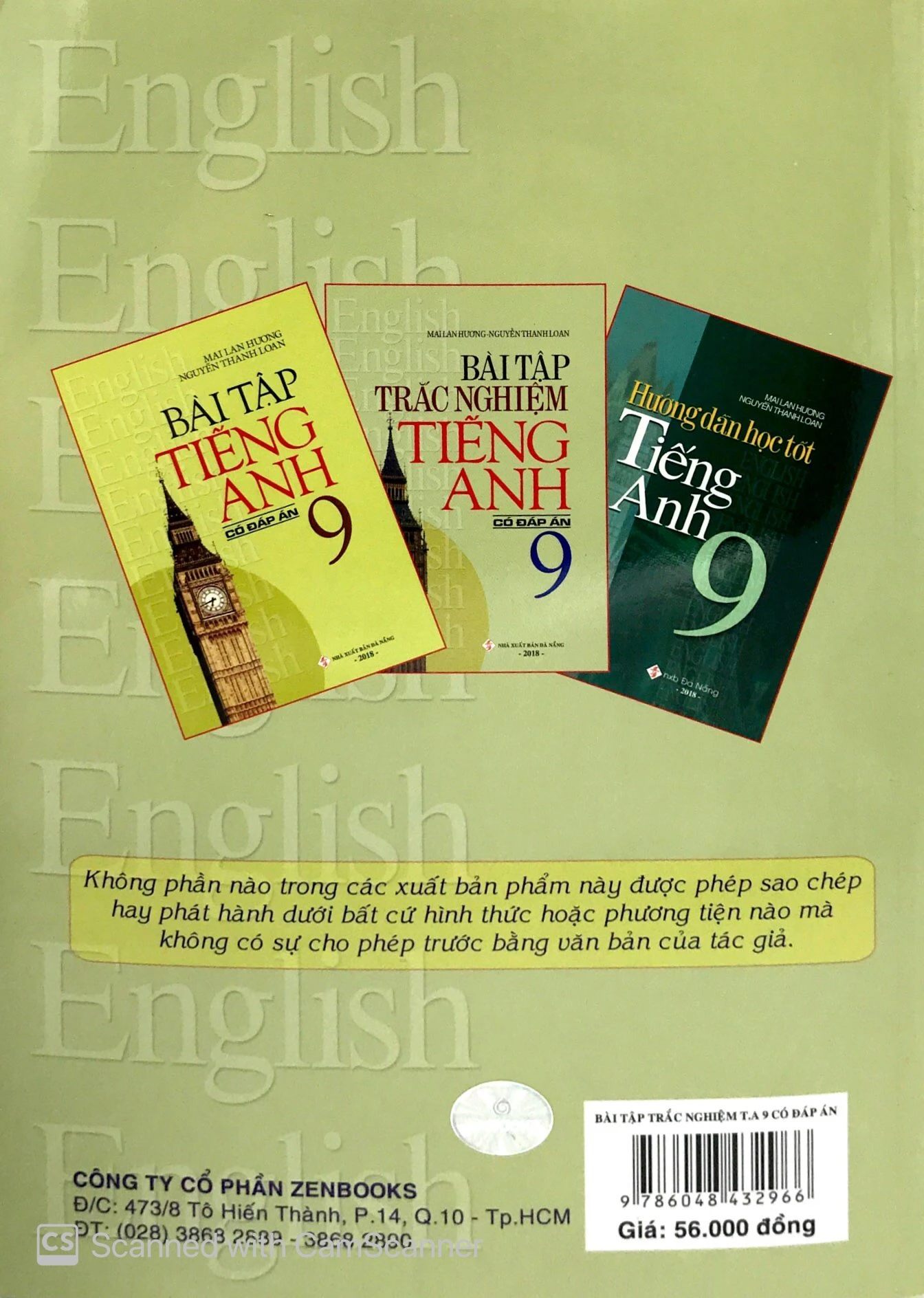 bài tập trắc nghiệm tiếng anh 9 (có đáp án) (tái bản 2018)