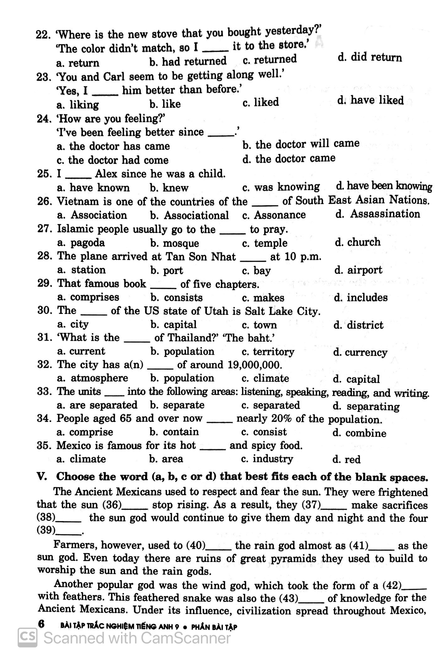 bài tập trắc nghiệm tiếng anh 9 (không đáp án) (tái bản 2018)