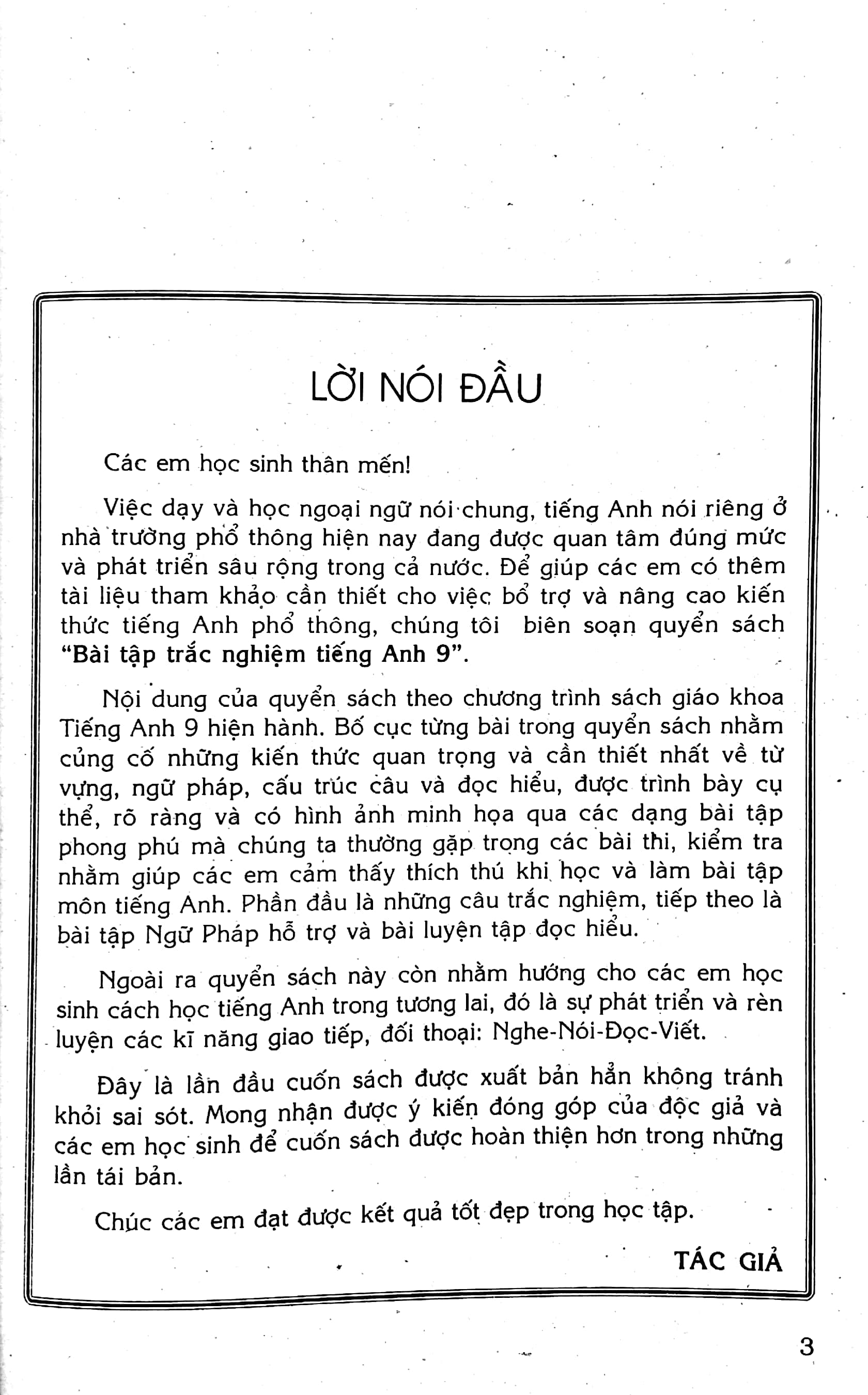 bài tập trắc nghiệm tiếng anh 9 (tái bản 2022)