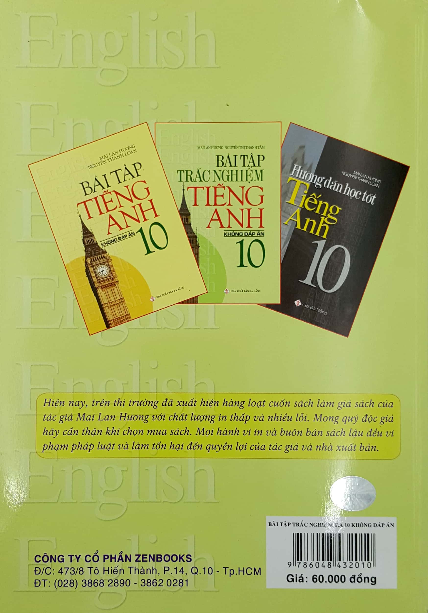 bài tập trắc nghiệm tiếng anh - lớp 10 (không đáp án)