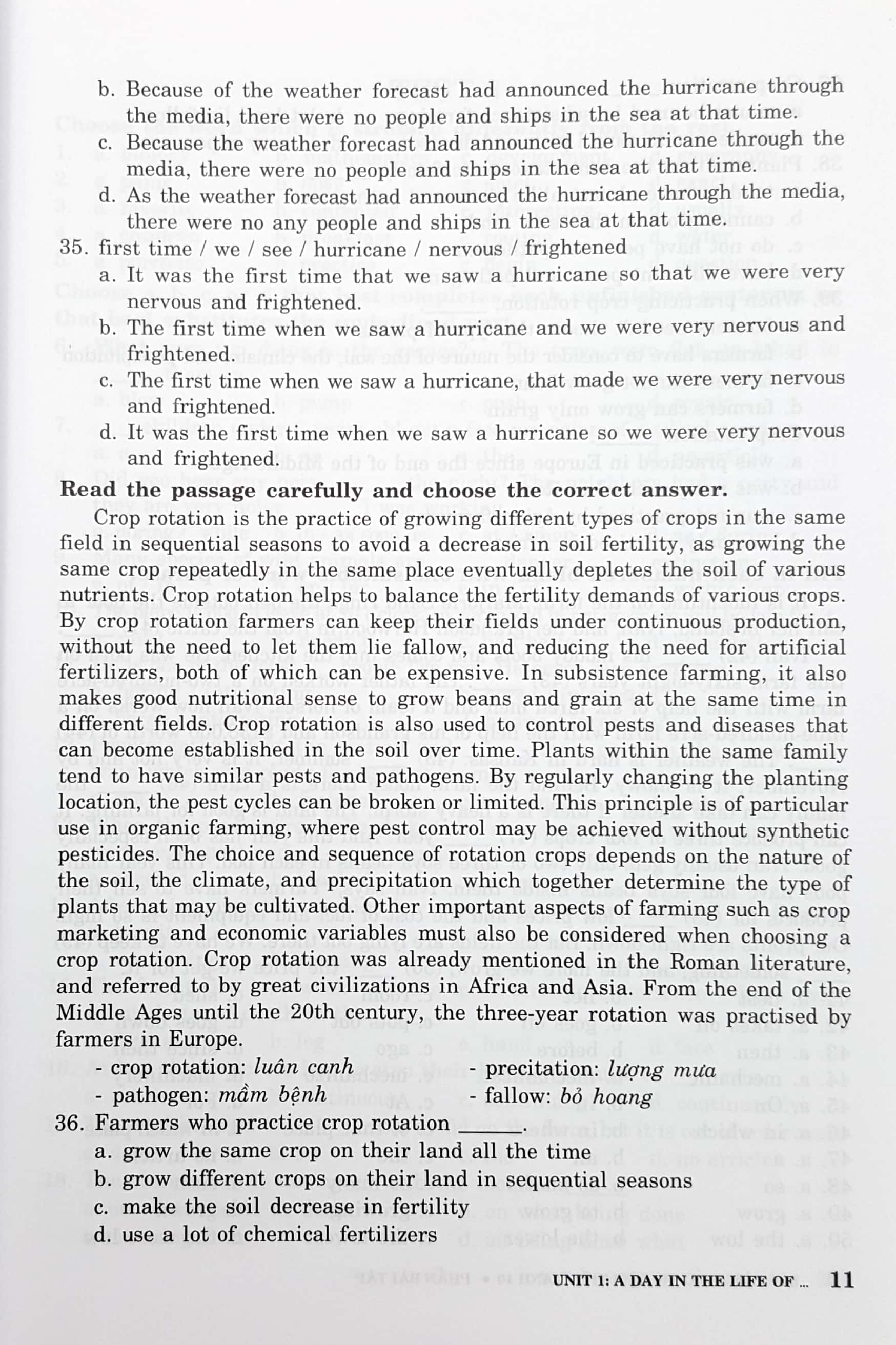 bài tập trắc nghiệm tiếng anh - lớp 10 (không đáp án)
