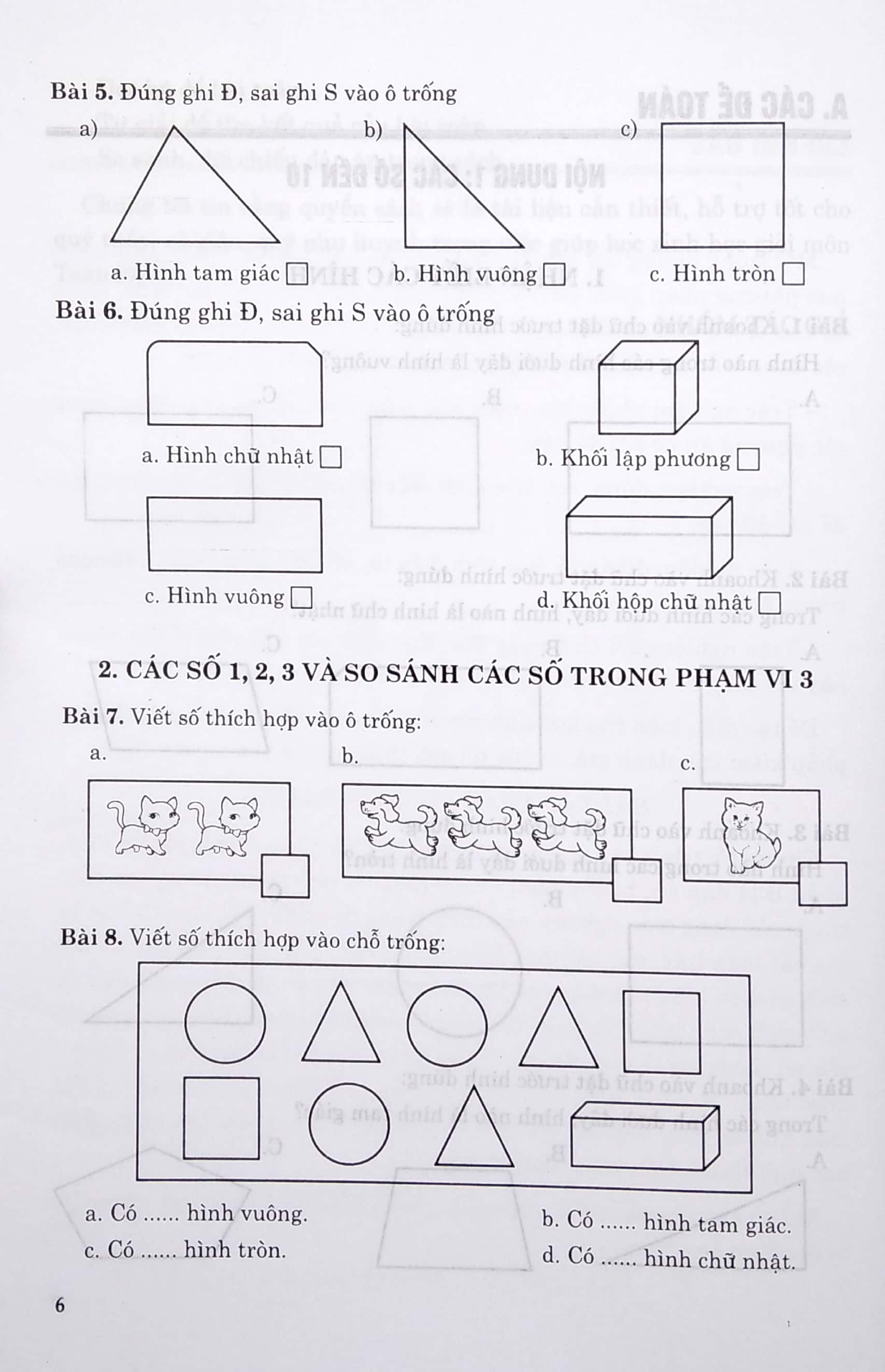 bài tập trắc nghiệm toán 1