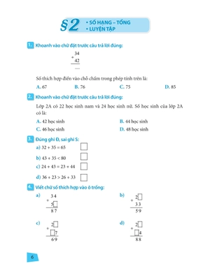 bài tập trắc nghiệm và đề tự kiểm tra toán 2 (2022)