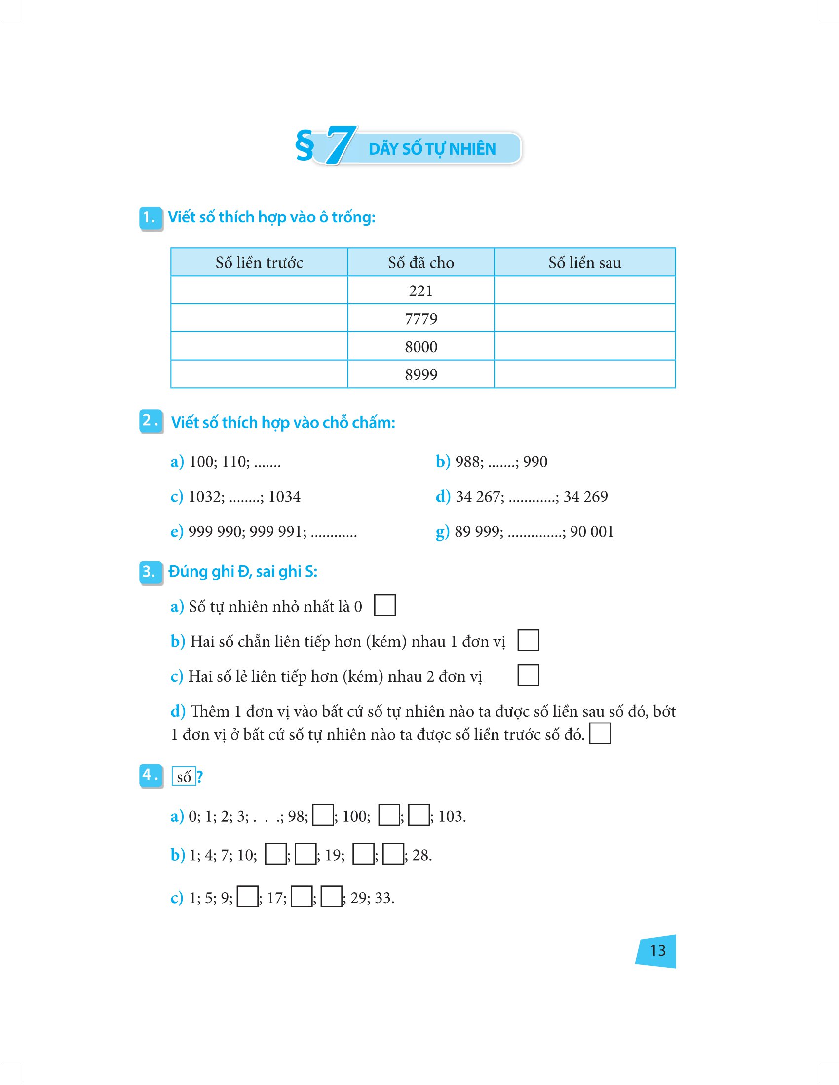 bài tập trắc nghiệm và đề tự kiểm tra toán 4