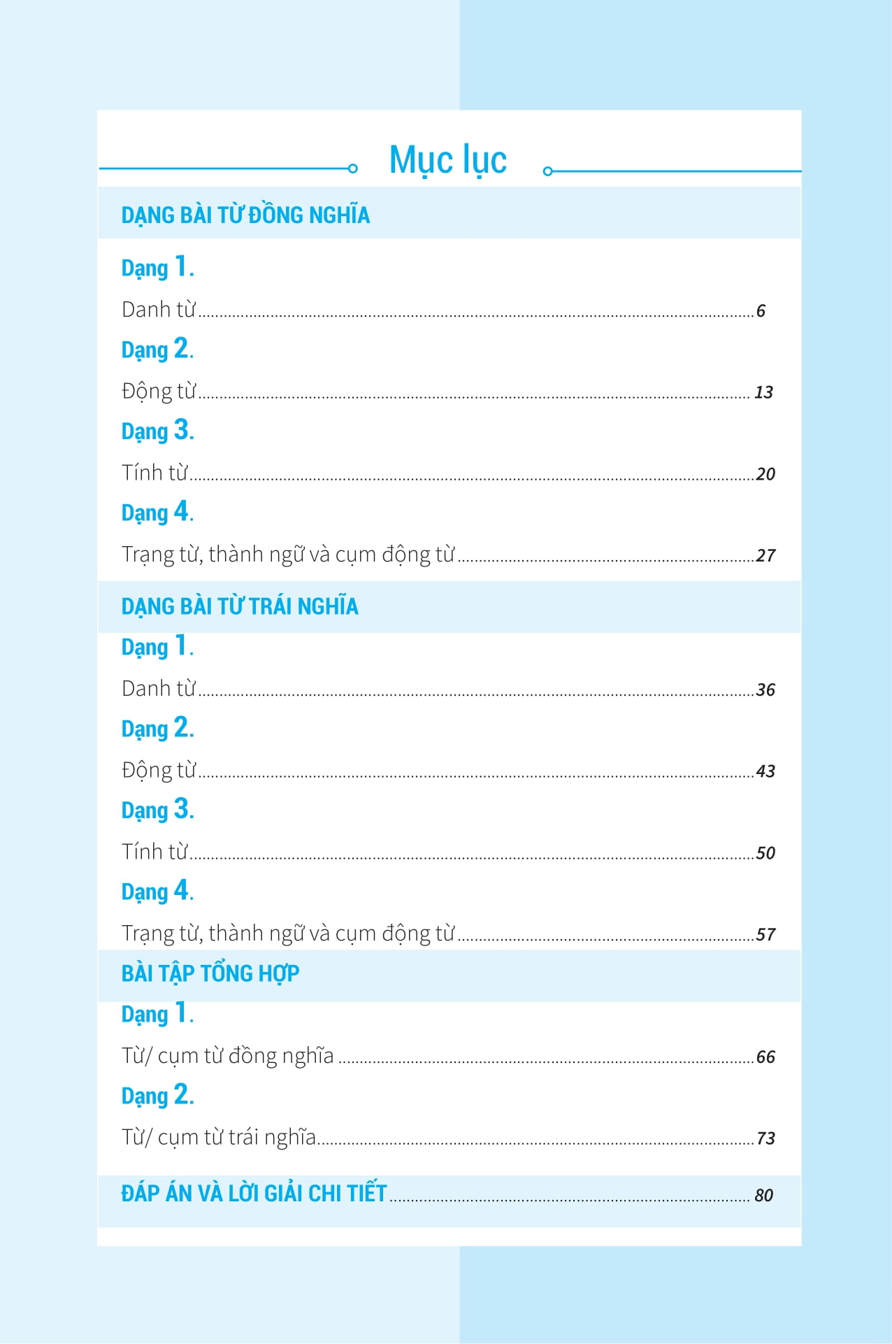 bài tập từ đồng nghĩa, trái nghĩa tiếng anh (ôn thi vào lớp 10 và 10 chuyên)