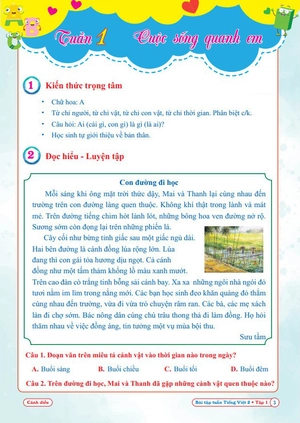 bài tập tuần tiếng việt 2 - tập 1 (biên soạn theo chương trình sgk cánh diều)