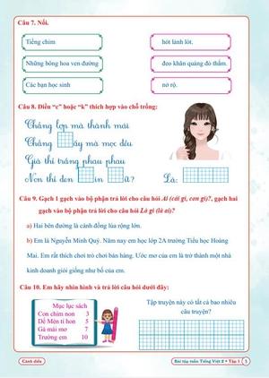 bài tập tuần tiếng việt 2 - tập 1 (biên soạn theo chương trình sgk cánh diều)