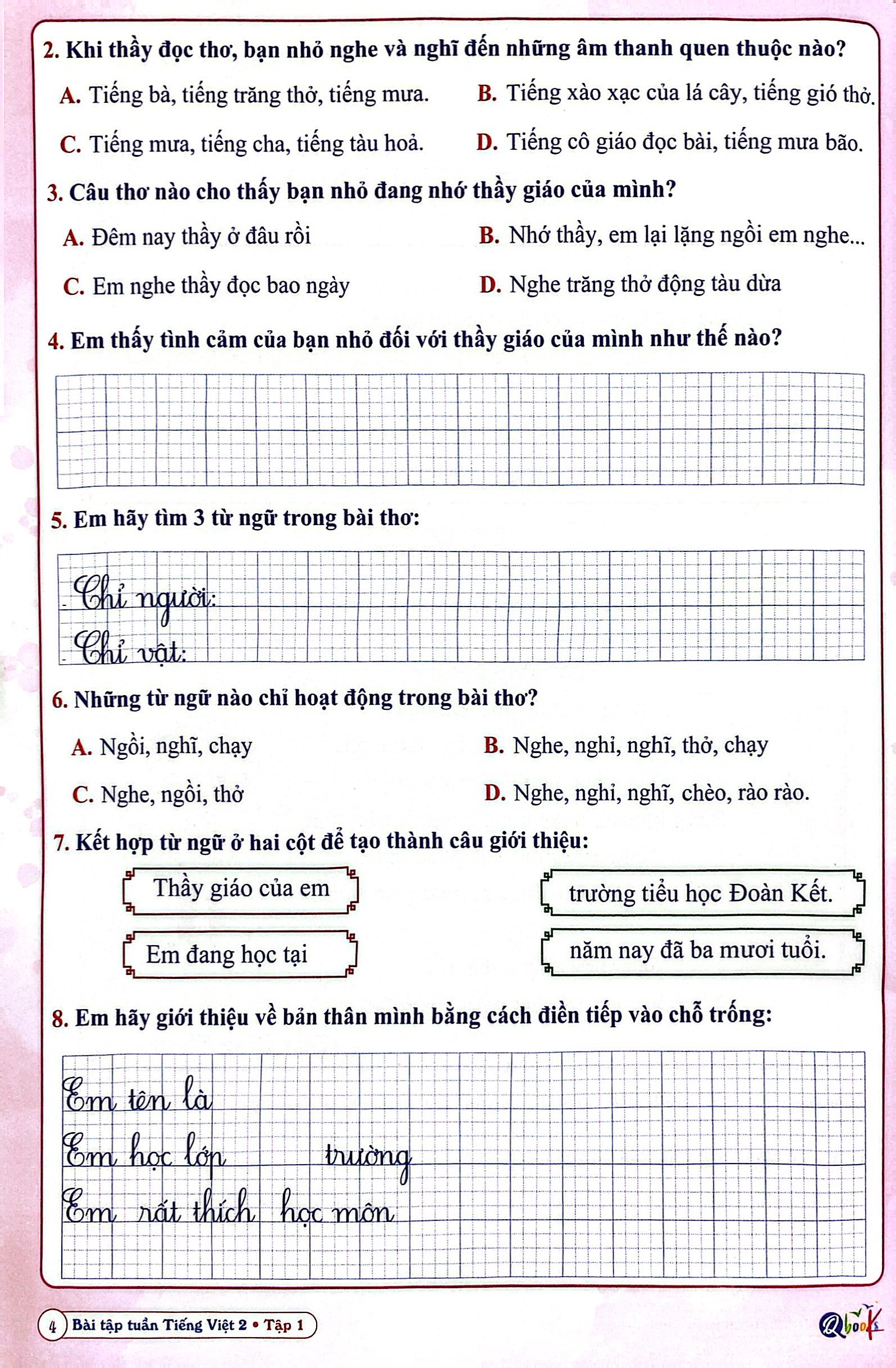 bài tập tuần tiếng việt 2 - tập 1 (kết nối - 2022)