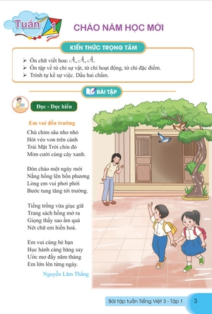 bài tập tuần tiếng việt 3 - tập 1 (cánh diều)