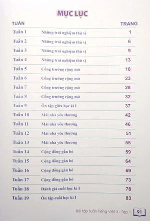 bài tập tuần tiếng việt 3 - tập 1 (kết nối tri thức với cuộc sống)