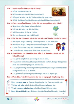 bài tập tuần tiếng việt 4 - tập 2 (kết nối tri thức với cuộc sống)