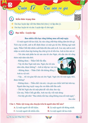 bài tập tuần tiếng việt lớp 4 - tập 1 (cánh diều)